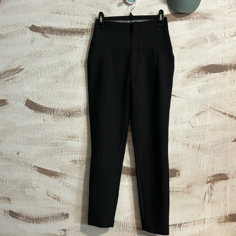 Zara High Waist Seam Trousers